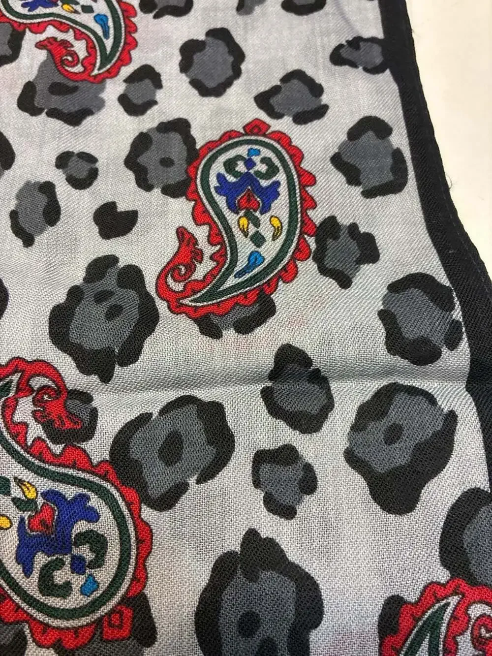 Morgan Taylor Paisley and Animal Print Long Scarf